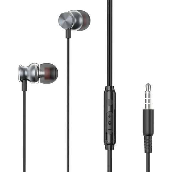 Hi-Fi Sound Wired Earphones for Moto G Stylus (2022) Phone - Headphones Handsfree Mic Headset Metal Earbuds In-ear Earpieces Microphone Compatible With Motorola Moto G Stylus (2022)