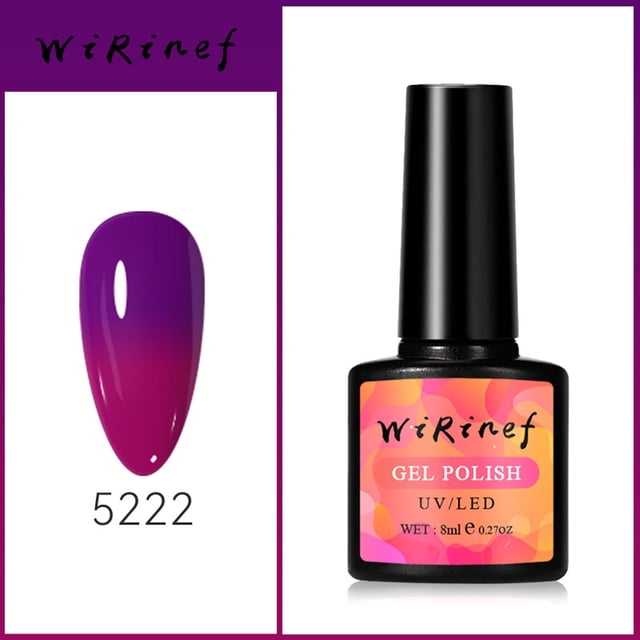 NARABB Color Changing Gel Nail Lacquer Temperature Change Gel Nail Lacquer Soak Gel Polishing Nail Art Sky Collection Gradient Nails For Nail Art DIY Home