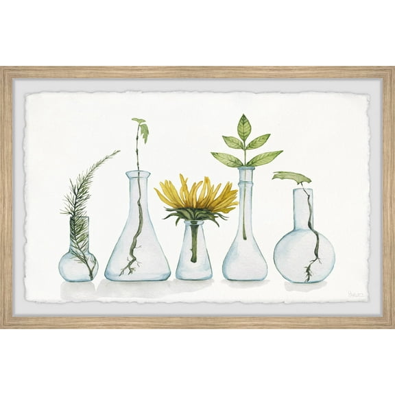 Parvez Taj Bloom and Flask Framed Wall Art