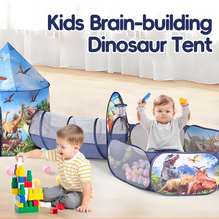 YoYFUN 3-in-1 Kids Play Tent with Ball Pit and Tunnel photo 4