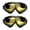 Yellow, variant on 2Pcs Winter Outdoor Ski Snowboard Motorcycle Windproof Glasses Goggles Eyewear