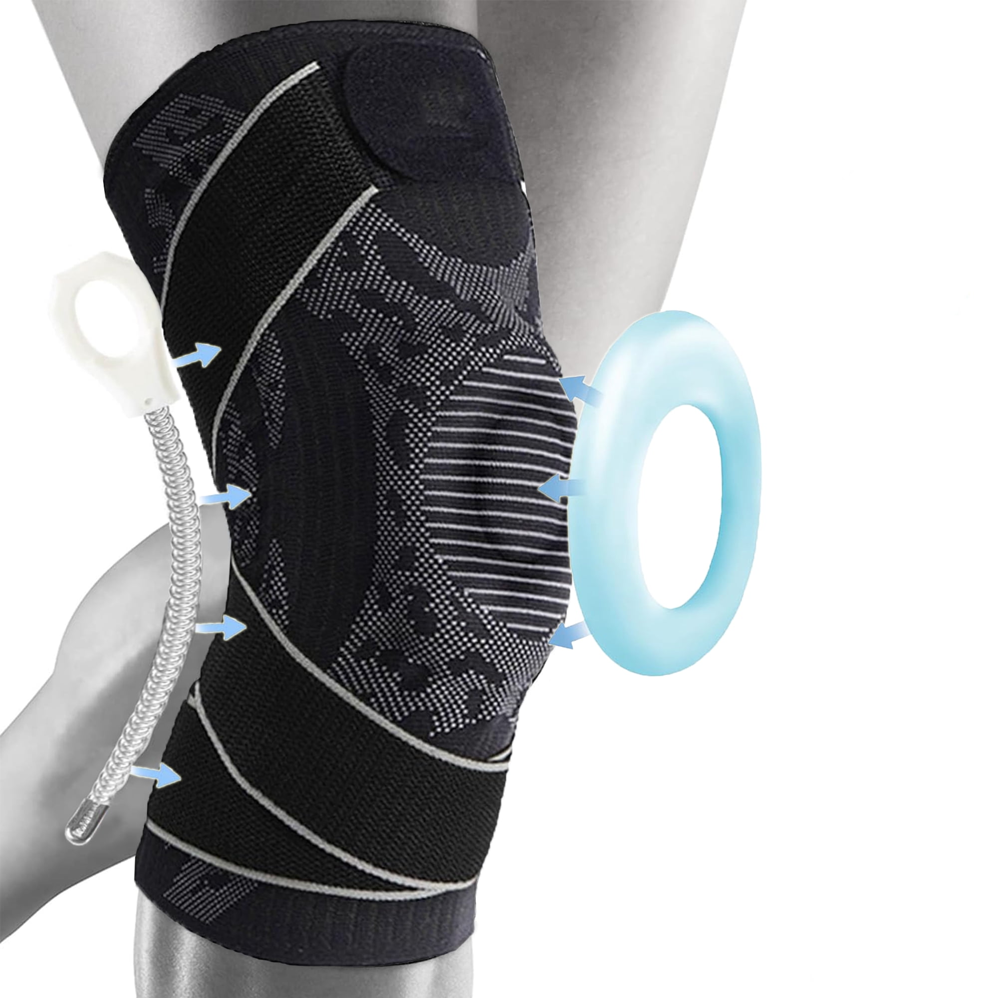2-in-1 Professional Knee Brace For Pain Relief - Adjustable With Patella Strap & Side Stabilizers For Meniscus, ACL, Arthritis - View #2
