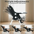 thumbnail image 5 of AILEEKISS Foldable Baby High Chair with Wheels, Adjustable Recline Toddler Eating Chair, Black, 5 of 12
