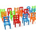 thumbnail image 4 of 18Pcs Balance Stacking Chairs Playset, Interactive Toy for ParentChild Home Leisure Game, 4 of 7