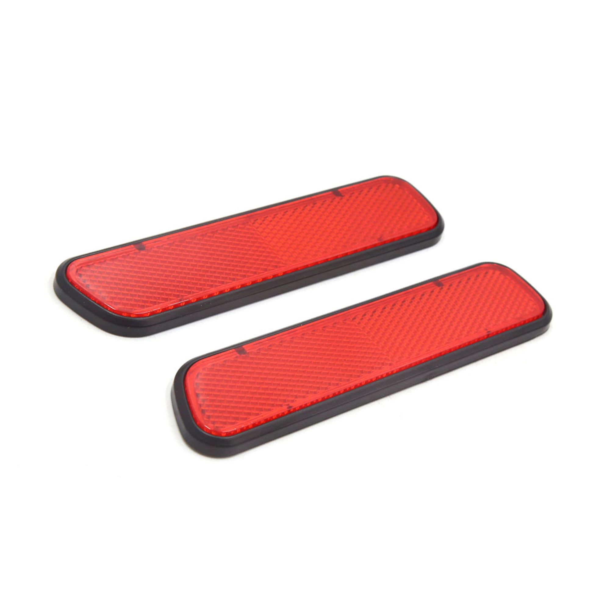 Unique Bargains 2Pcs Red Plastic Vehicle Reflective Sticker Decor Self Adhesive Reflectors