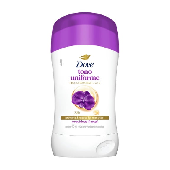 Antitranspirante Dove tono uniforme orquídea stick 45 g
