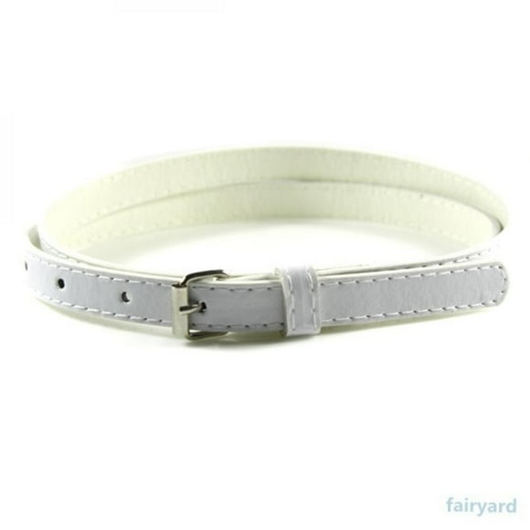 Belt Multi Color Thin Skinny Faux Leather Waistband Ladies Casual Strap Cinto Women Belts