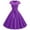 Purple, variant on Patlollav Summer Dresses,Women Short Sleeve Swing 50S Housewife Casual Evening Party Prom Dress