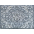 thumbnail image 2 of Mason Brooks Lexa NS20A Chicago Blues Tribal Vintage Blue Area Rug, 2'6" x 8', 2 of 4