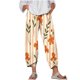 thumbnail image 1 of Pantalones de Mujer Traje Verano Cómodo de Moda Impreso Pantalones Recortados, Pantalones Elásticos Casuales, 1 of 5