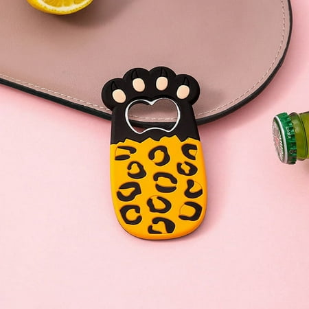 

Cartoon Cats Paw Wine Bottle Opener Beer Bottle Opener Fat Cat Paws Magnet Refrigerator Sticker Cute Fridge Magnet Beer Opener