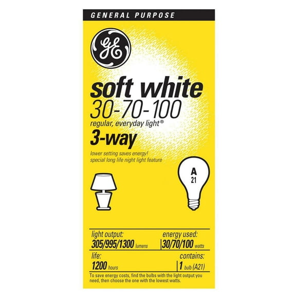 GE Lighting Canada Ge 30/70/100 Trilight 3 Way 1 Pack