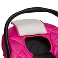 thumbnail image 3 of CozyBaby Premium Infant Car Seat Cover w/Dual Zippers & Elastic Edge, Pink, 3 of 6