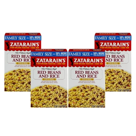 - (4 Pack) Zatarain's Red Bean & Rice Family Size, 12 oz