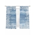 thumbnail image 7 of Blue Coastal Nautical Sheer Curtains 72 Inch Length 2 Panels Set, Summer Ocean Sea Waves Starfish Coral Voile Window Treatment Curtains Sheers Drapes for Bedroom/Living Room/Kitchen 52"x72"x2, 7 of 7
