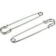 thumbnail image 2 of 10 PCS 4 Inch Large Metal Safety Pin--Big and Strong Enough to Hold Heavy-Weight Fabrics and Materials Canvas, Leather, Upholstery, 2 of 4