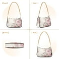 thumbnail image 2 of Womens Chain Shoulder Bag Roses Flowers Classic Tote Handbags Fashion Clutch Hobo Purse with Zipper for Travel Casual, 2 of 7