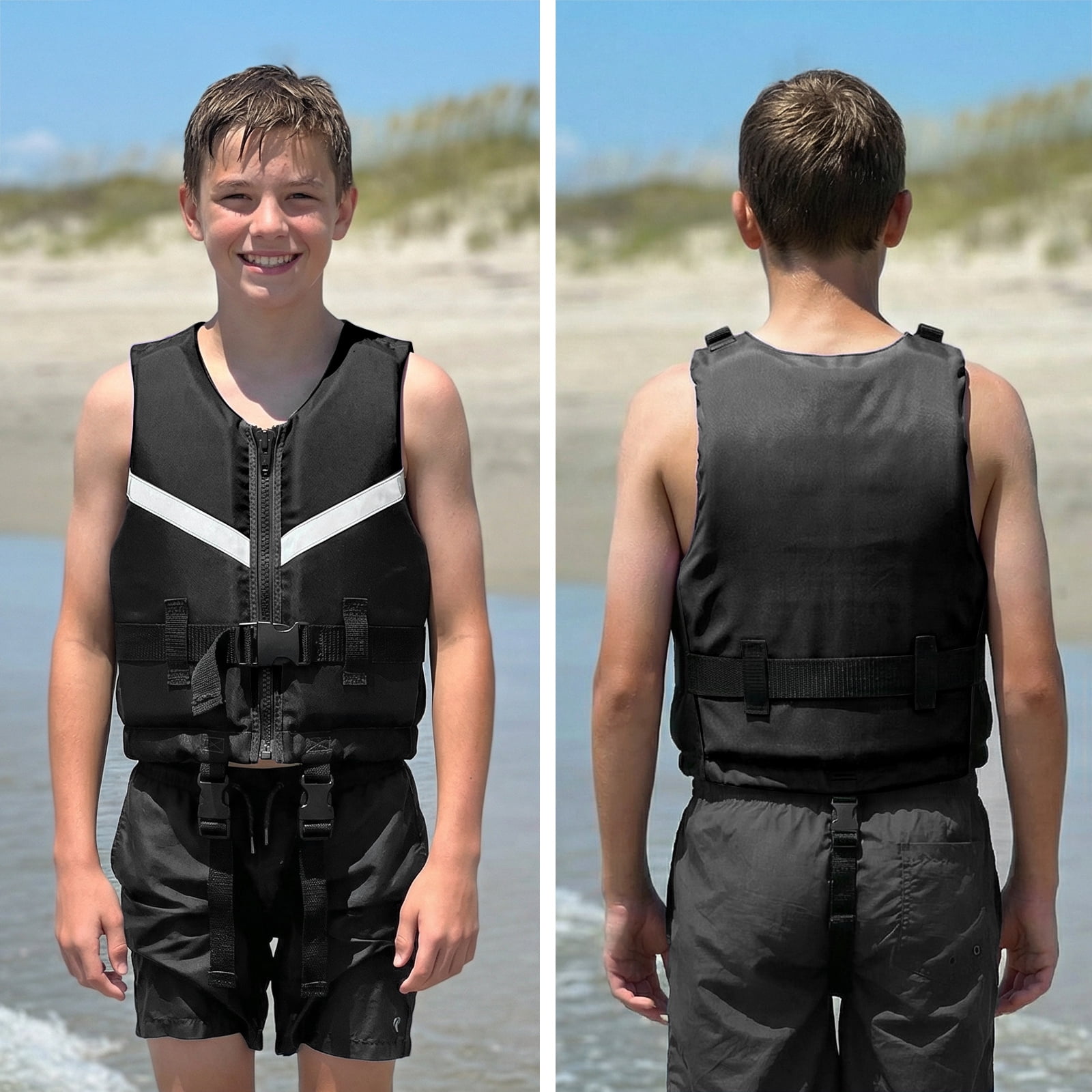 Kids Swim Vest Life Jacket Youth,Adjustable Flotation Buoyancy Swimsuit Trainer Vests,Swimming Aid Jacket for Boys Girls,Fit for 50-125 lbs
