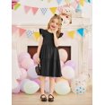 thumbnail image 5 of Arshiner Toddler Dress Girls Backless Tiered Summer Dresses Cute Swing Beach Sundress with Pockets, 5 of 5
