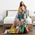 thumbnail image 5 of Throw Blanket Lightweight Plush Fuzzy Cozy Soft Blankets and Throws for Sofa 50"x40", 5 of 6