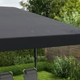 thumbnail image 4 of Barara King Gazebo, Outdoor Canopy Shelter,10' x 20' Pop Up Canopy Tent, Upgraded Heavy Duty Tents for Parties with Carry Bag, Black, 4 of 11