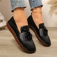 thumbnail image 4 of Women's Loafers with Arch Support Casual Non Slip Breathable Orthopedic Flats with Tassel Comfortable Low-Top Lightweight Memory Foam Boat Pointed Toe Shoes for Gym Travel Work, 4 of 7