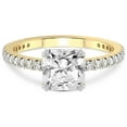 thumbnail image 4 of 2 Carat IGI Certified Radiant Shape Lab Grown Diamond Engagement Ring | 14K Yellow Gold | Kylie Eternity Lab Diamond Ring | FG-VS1-VS2 Quality Friendly Diamonds, 4 of 6