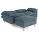 thumbnail image 5 of Sofá Cama Makora Remmy Olivo Velvet Memory Foam con Respaldo Reclinable, 5 of 8