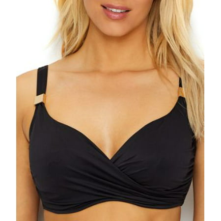 UPC 754509370842 product image for Miraclesuit Womens Solid Criss-Cross Bikini Top D-DDD Cups Style-6518609 | upcitemdb.com