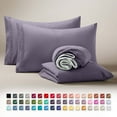 thumbnail image 1 of Clara Clark Juego de Sábanas para Caravanas/tamaño Queen Corto, Ropa Cama Caravanas, Lujo Hotelero, Microfibra Suave, 4 Piezas, Morado, 1 of 8
