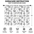 thumbnail image 2 of Kid Curtains,Soccer and Cleat White Pattern Kid Insulated Curtains Set Of 2,Bedroom Essentials,Toddler Room Decor 52"x84", 2 of 5