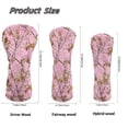 thumbnail image 6 of Uorisanigo Golf Club Head Covers Set - PU Leather Pink Camo Hunting Golf Club Covers for Driver, Woods and Hybrid, Premium Lightweight Head Cover with Anti-Scratch Protection, 6 of 7