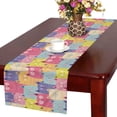 thumbnail image 1 of YUSDECOR Cute Cats Kittens Colorful Seamless Pattern Table Runner Home Decor for Home Kitchen Dining Wedding Party 16x72 Inch, 1 of 2