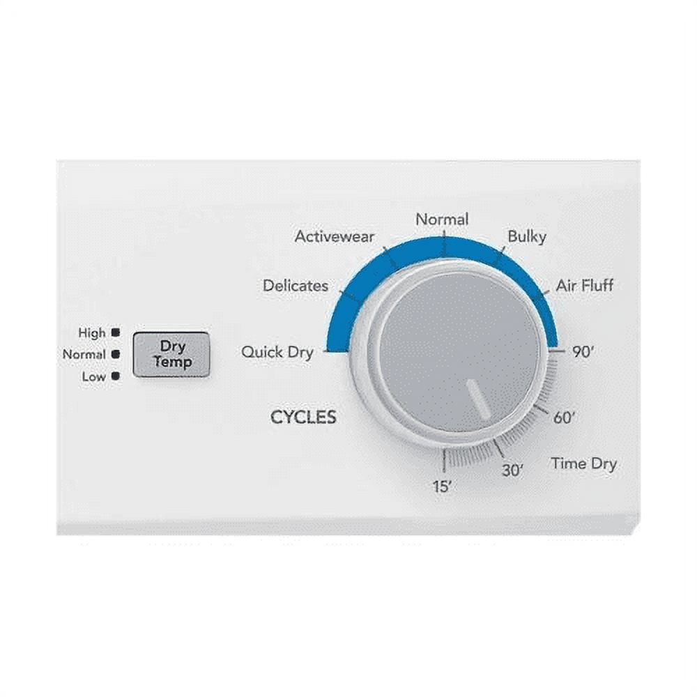 Frigidaire FLCE7522AW 27 Electric Laundry Center with 3.9 cu. ft. Washer Capacity 5.6 cu. ft. Dry Capacity 10 Wash Cycles 10 Dry Cycles in White