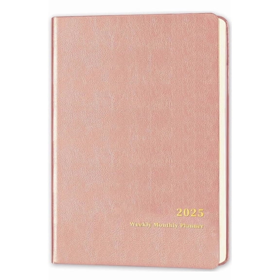 2025 Weekly Monthly Planner 5X8 Rose Golden