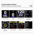 thumbnail image 3 of Head Up Display, HUD P8 para automóvil, sistema dual OBDII y GPS, el primer modelo del mercado que se puede instalar en la moldura del pilar A (1), 3 of 5