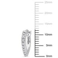 thumbnail image 2 of Everly Women's Diamond 10k White Gold Earrings, 2 of 5