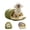 Green, variant on Warm Cozy Pet Cave Bed, Soft Plush Semi Enclosed Tent, Winter Warm Nest, Fluffy Breathable Sleeping House, Cute Indoor Bed for Cats & Small Dogs