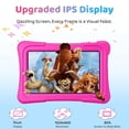 thumbnail image 2 of Kids Tablet, 7 inch Android 15 Tablet for Kids, 8GB+32GB 1TB Expand, Quad-Core Toddler Tablets with Shockproof Case, BT5.0, WiFi 5, Parental Control, Games, Dual Camera, 2 of 7