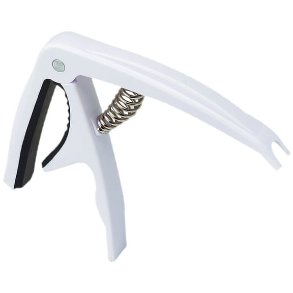 LEORX Acoustic Guitar Capo White Clip with Smooth Clamping Action for Traditional Folk Music
