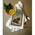 thumbnail image 2 of Montana, Big Sky Country, Bear in Forest (100% Cotton Tea Towel, Decorative Hand Towel, Kitchen and Home), 2 of 3