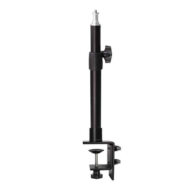 Soporte de Montaje de Abrazadera de Escritorio de Ajustable Universal de 1/4 "para Cámara DSLR Negro Sunnimix Soporte de montaje en abrazadera de escritorio