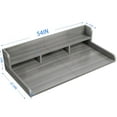 thumbnail image 7 of Roninkier Washer Dryer Countertop, Laundry Wood Shelf Topper, 54" Width x 27.5" Depth Double Layer Organizer, Gray+White, 7 of 7