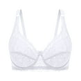 thumbnail image 4 of Weiqiqre Womens Underwear Push Up Beautiful Lace Bra with Underwire, Non Padded Cups for Natural Shape, 4 of 4