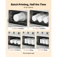 thumbnail image 3 of KFFKFF Sublimation Oven Machine, 26 Qt, Fits 40oz Tumblers, with 50 Shrink Films, 1 Tape and 2 Heat Gloves, Off-White, 3 of 9