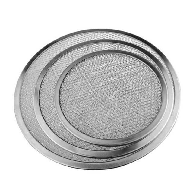 Filet de Cuisson pour Pizza Grand Ligne de Boulangerie Restaurant Aluminium Moule à Pizza Inodore Résistant aux Chocs Filet de Boulangerie Haute Température 6
