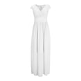 thumbnail image 5 of EYNMVR Women's Summer Dresses 2026 Short Sleeve Maxi Dress Casual V Neck Flowy Sundress with Pockets, 5 of 5