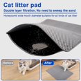 thumbnail image 2 of Cat Litter Mat  Honeycomb Double Layer Litter Box Mat  Urine & Water Proof Cat Litter Catcher Mat  Litter Trapping Mat Washable Easy Clean  Litter Mat Scatter Control, 2 of 6