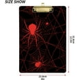 thumbnail image 3 of FMSHPON Halloween Red Spiders Web Clipboard Hardboard Wood Nursing Clip Board and Pull for Standard A4 Letter 13x9 inches, 3 of 5