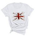 thumbnail image 4 of Fiudx Ofertas Flash Del Día Tops con Estampado de Moda para Mujer, Blusa de Manga Corta, Camisetas Divertidas con Cuello Redondo, 4 of 4